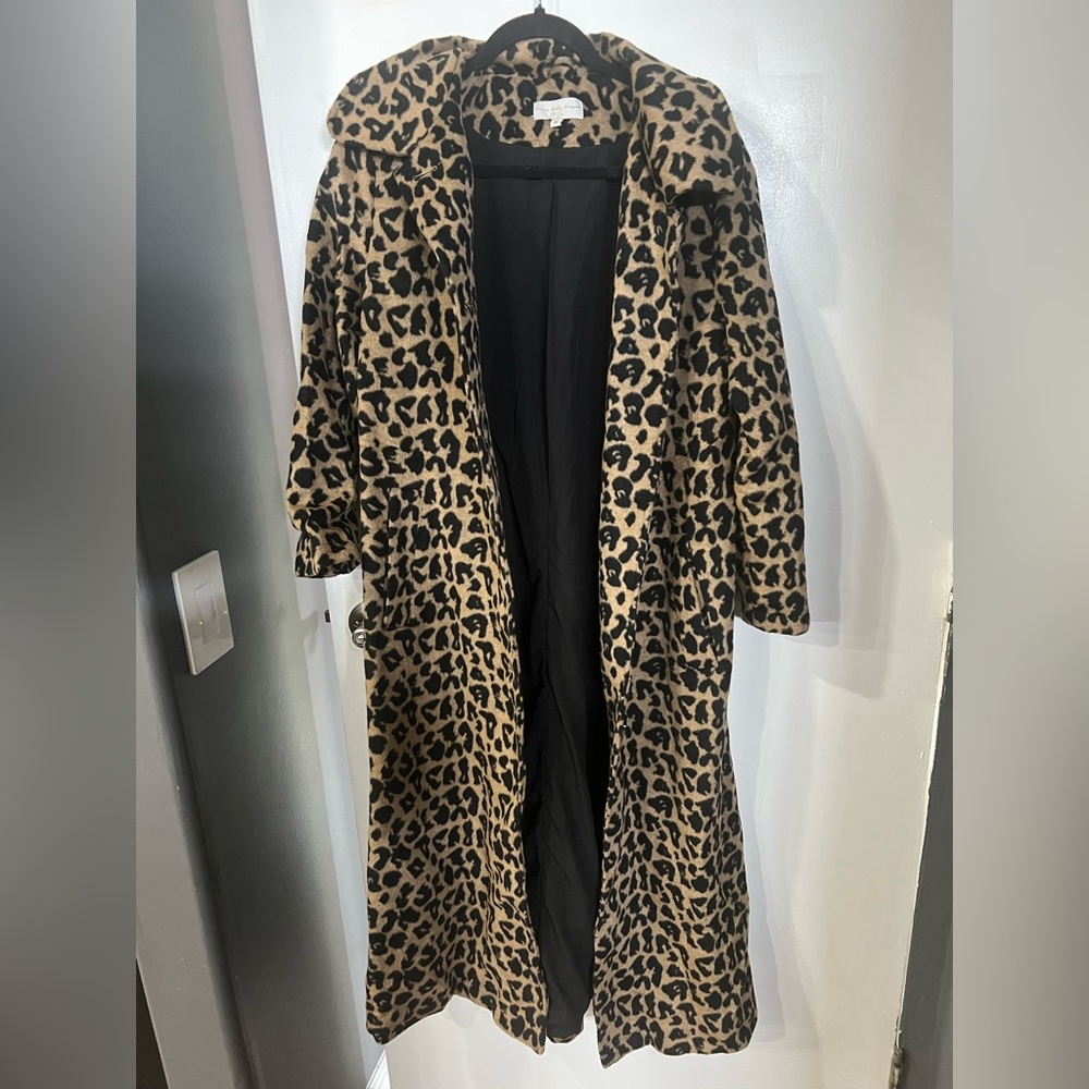 Never Fully Dressed Leopard Print Jacket - Black … - image 2